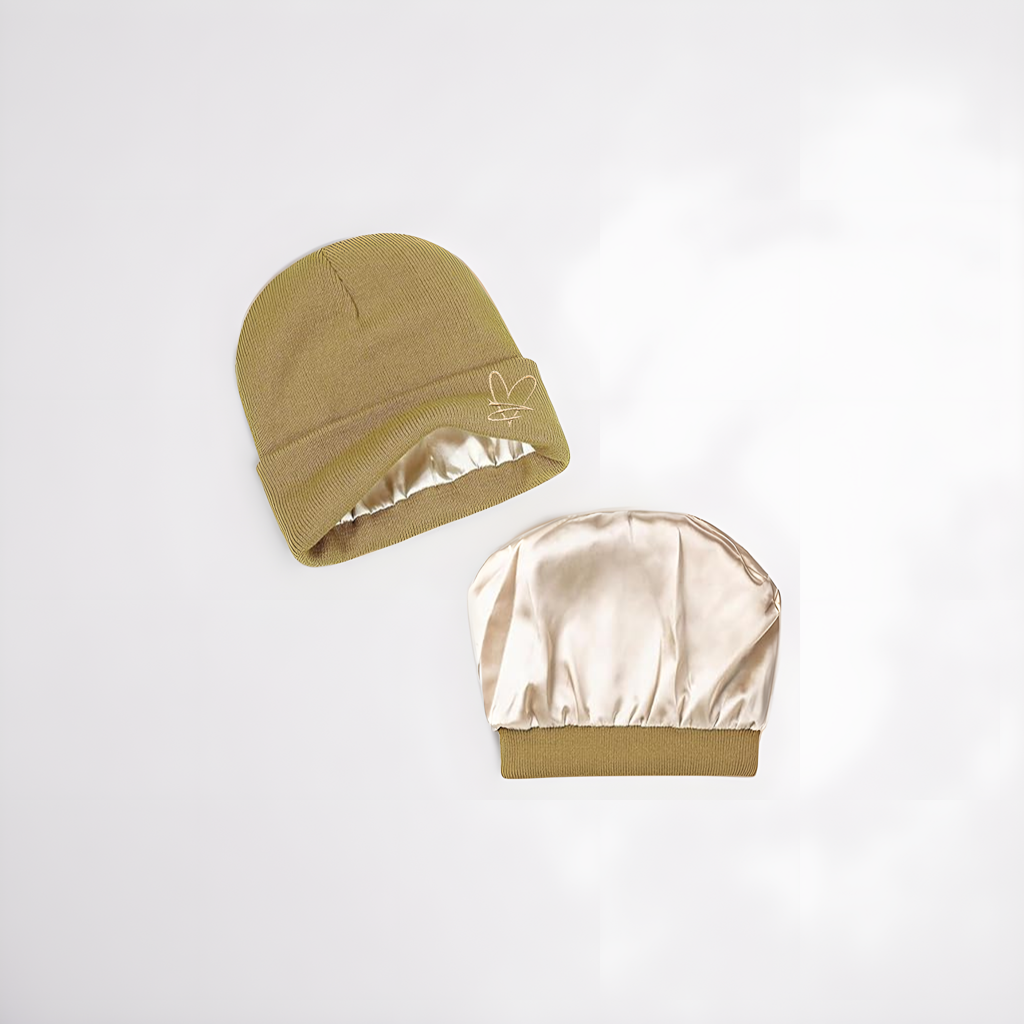 Bonnet doublé en satin