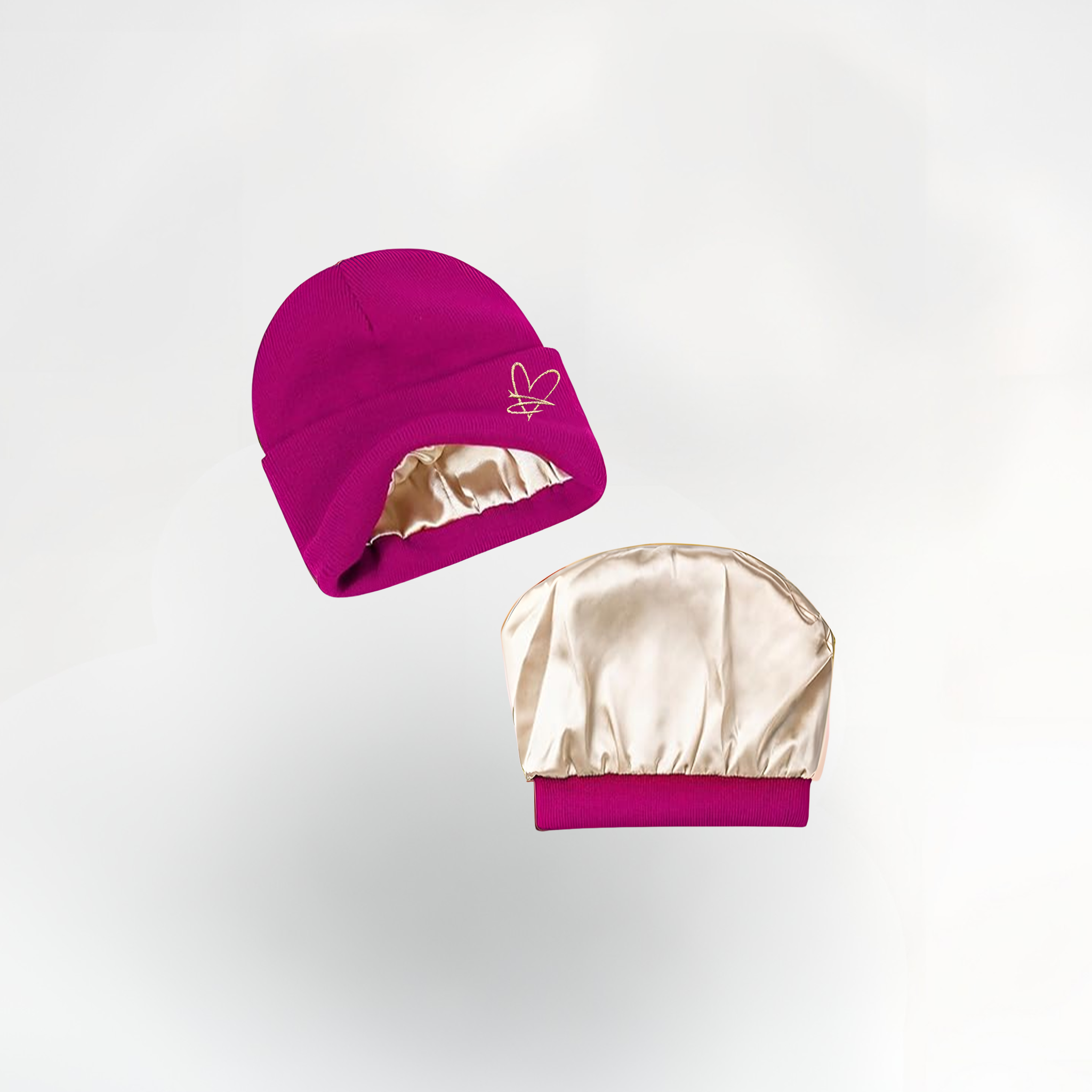 Bonnet doublé en satin