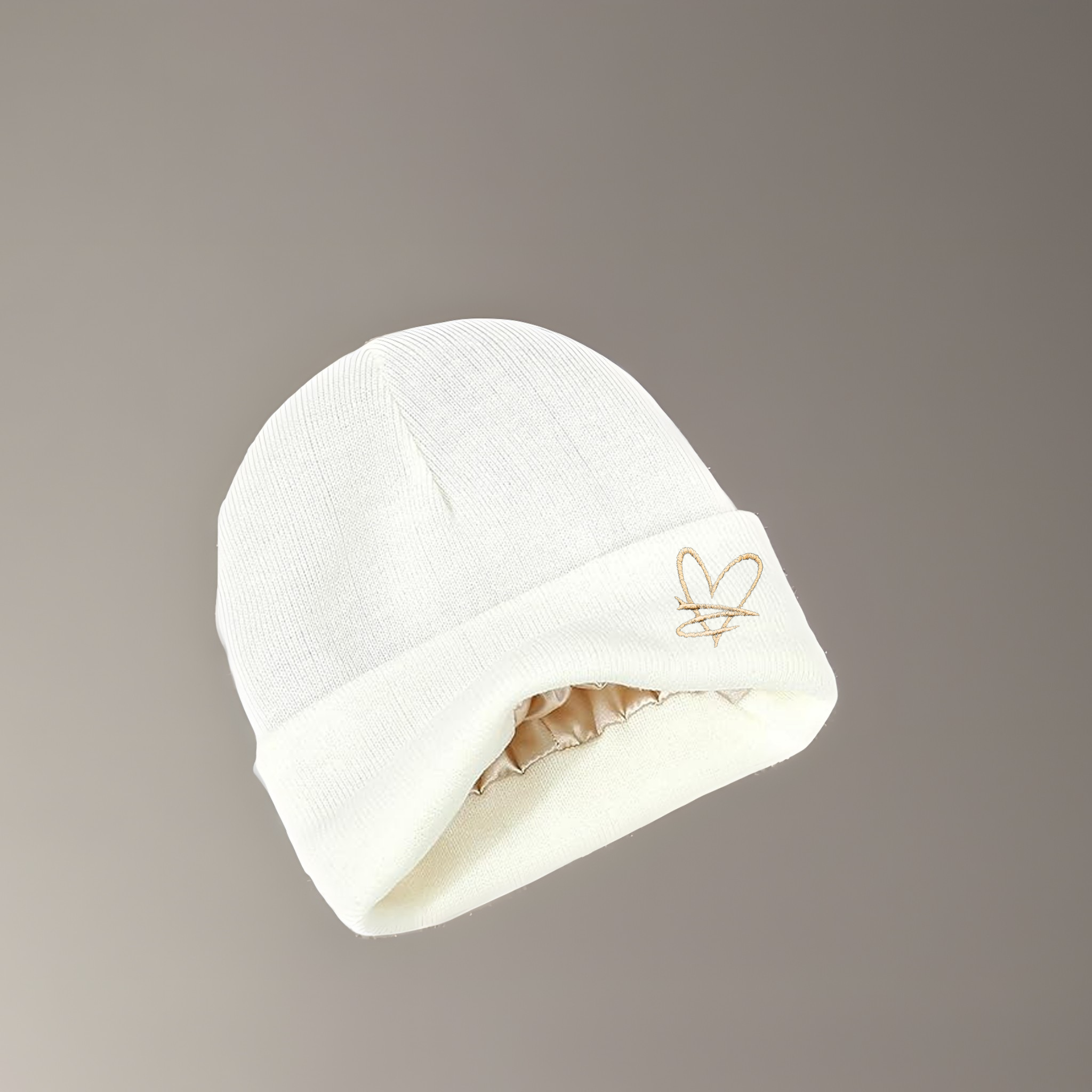 Bonnet doublé en satin