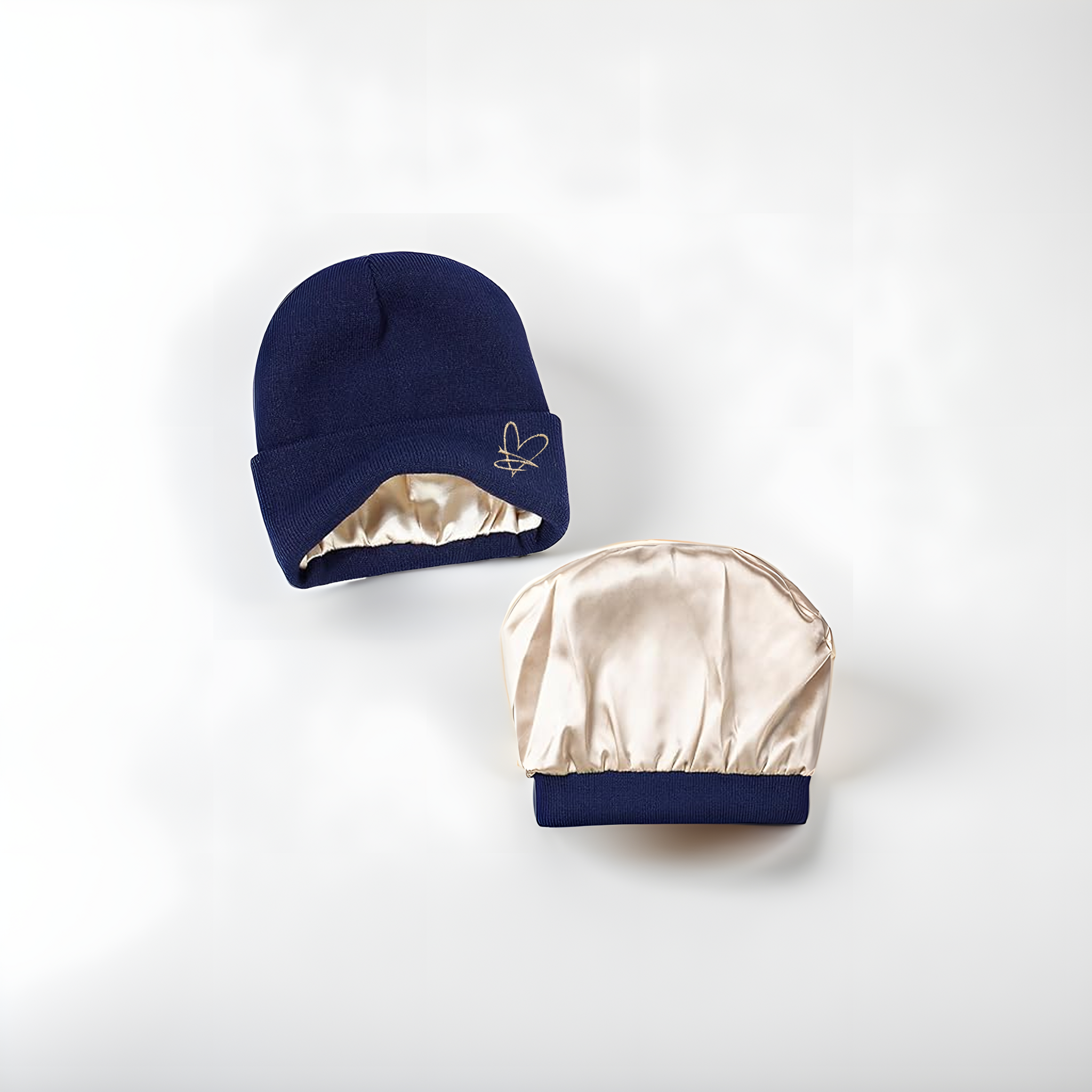 Bonnet doublé en satin