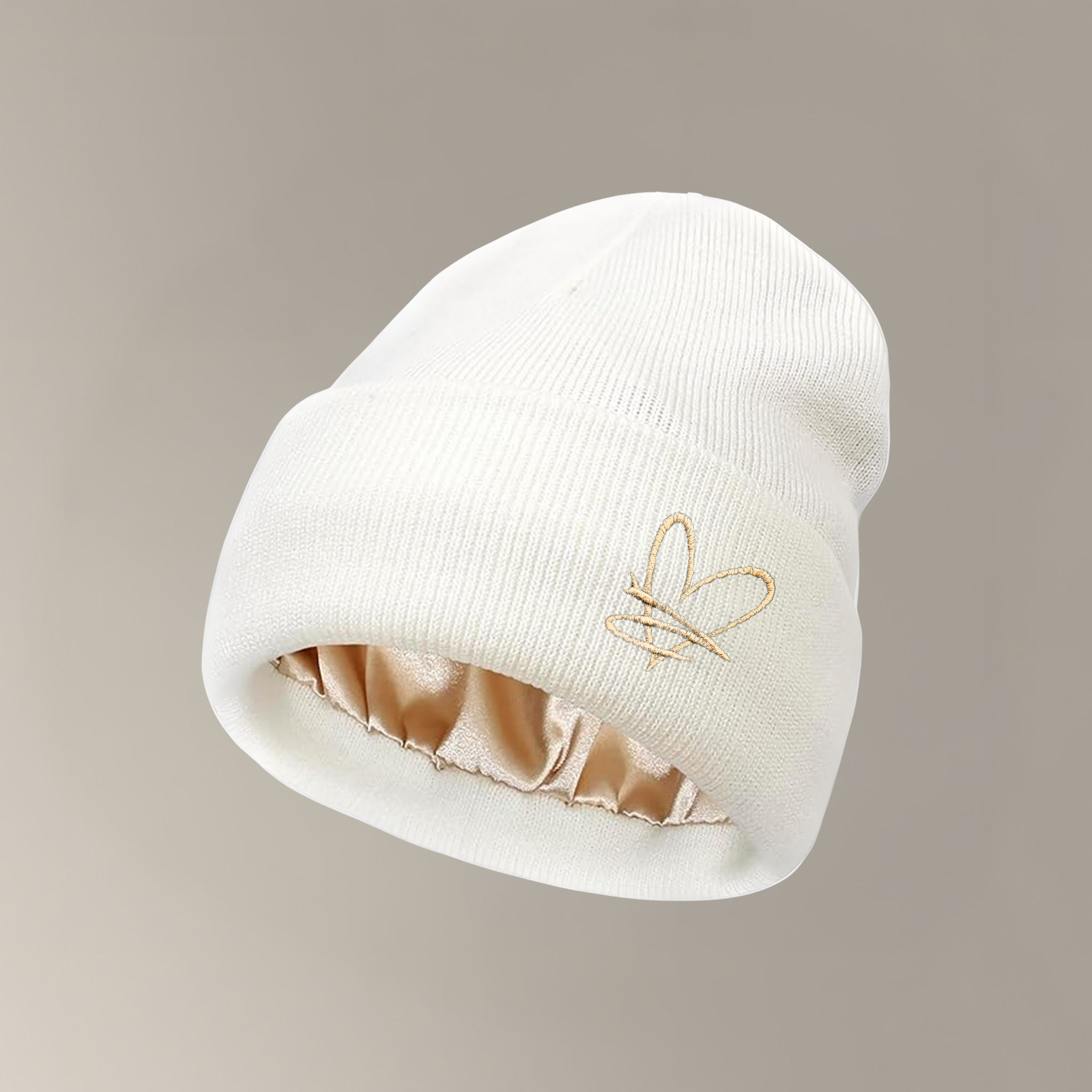 Bonnet doublé en satin