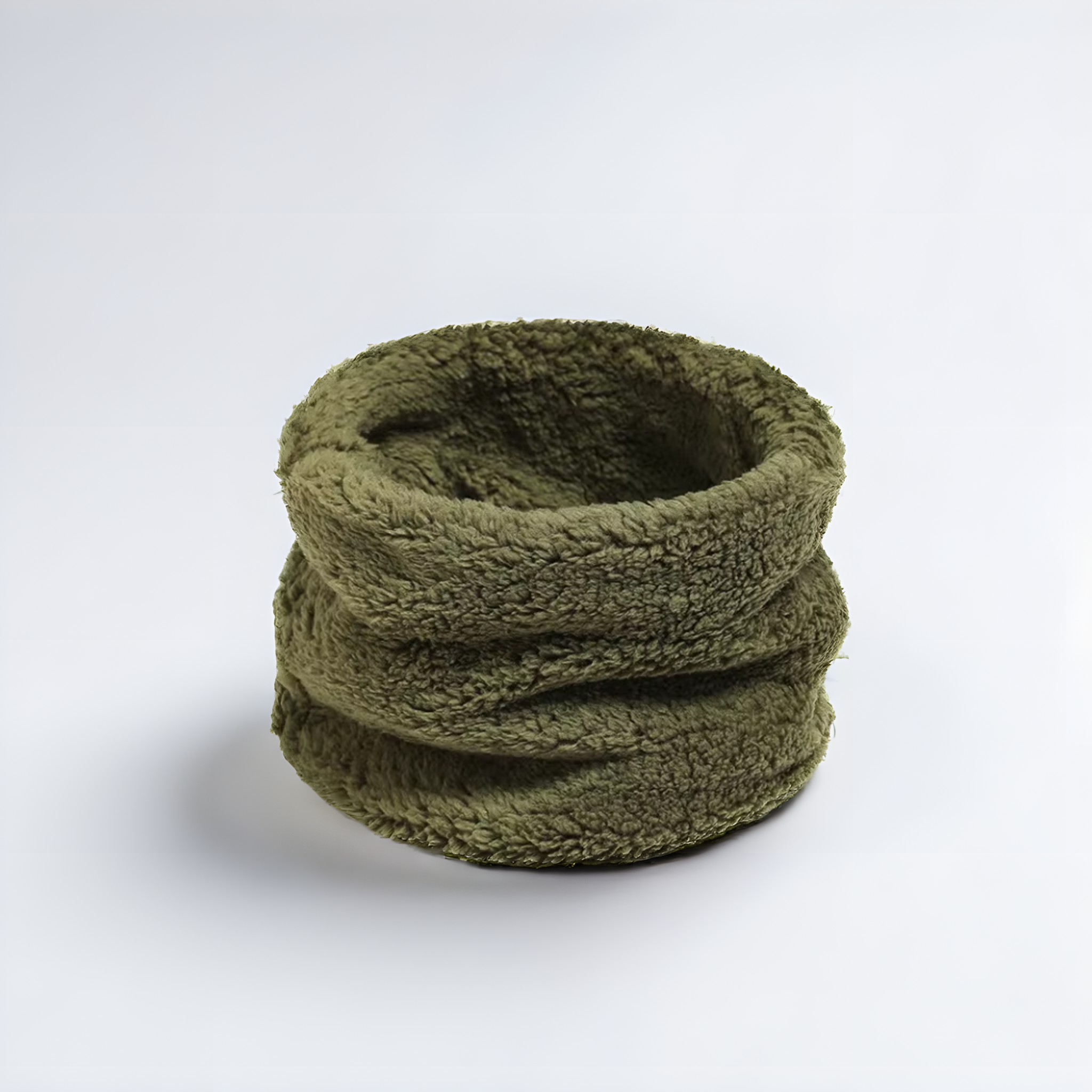 Cache‑cou polaire kaki