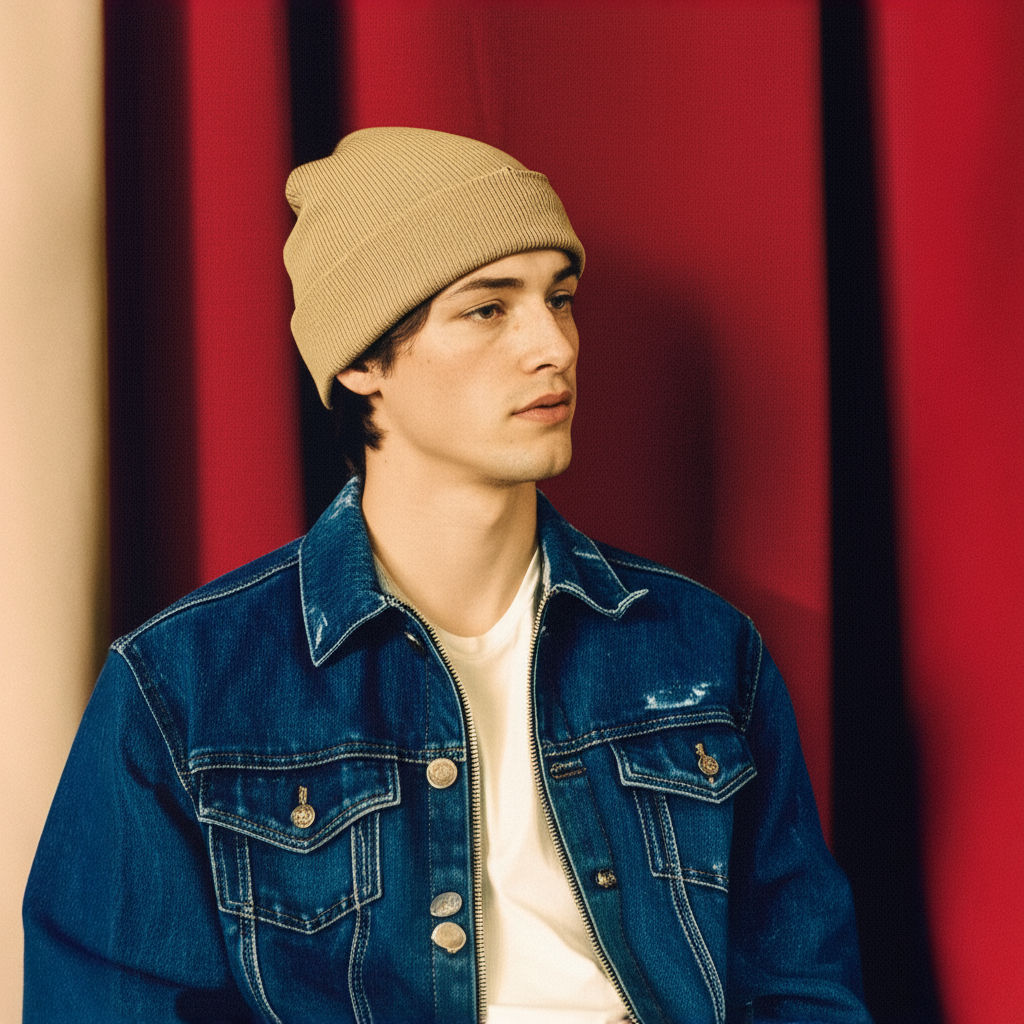 Bonnet doublé en satin