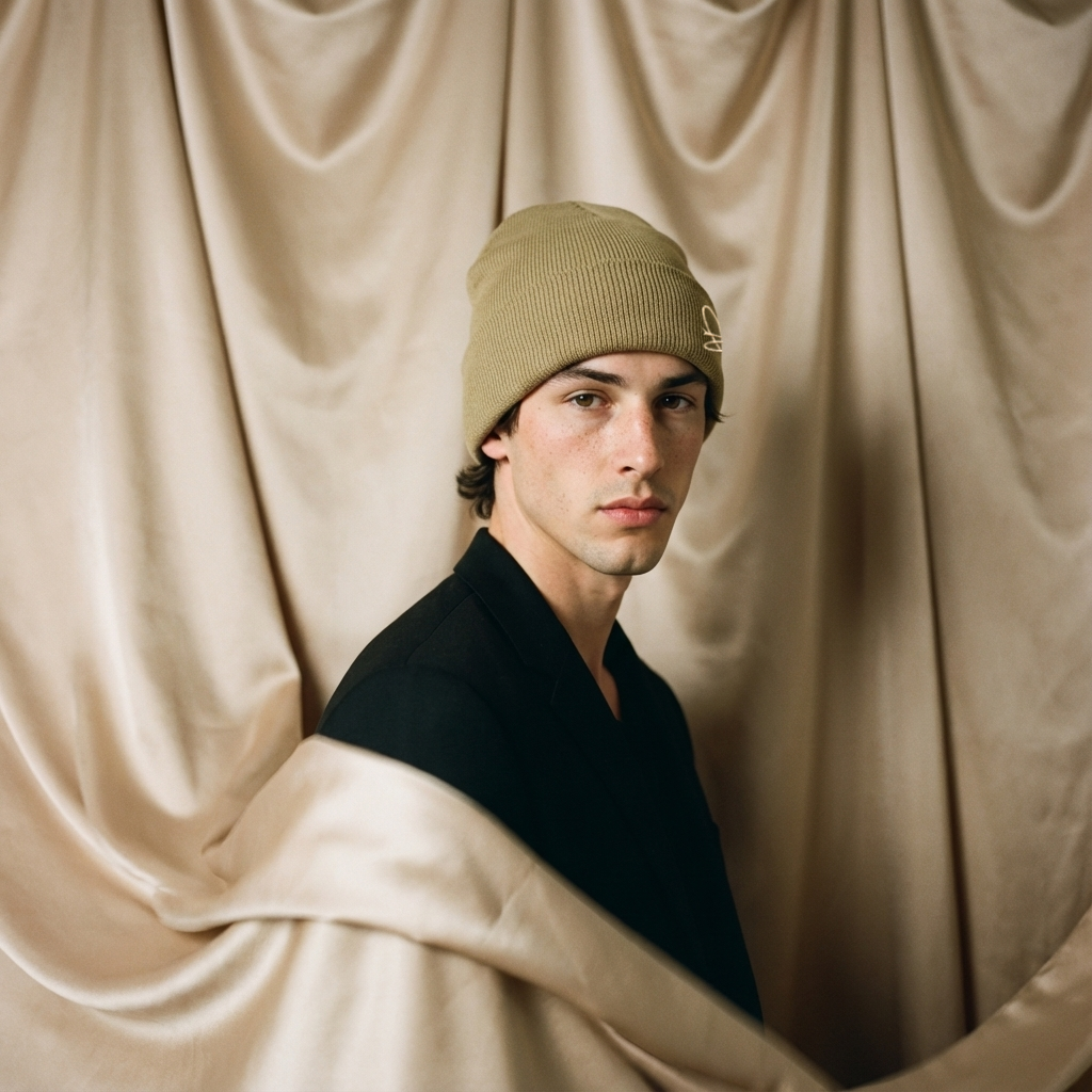 Bonnet doublé en satin