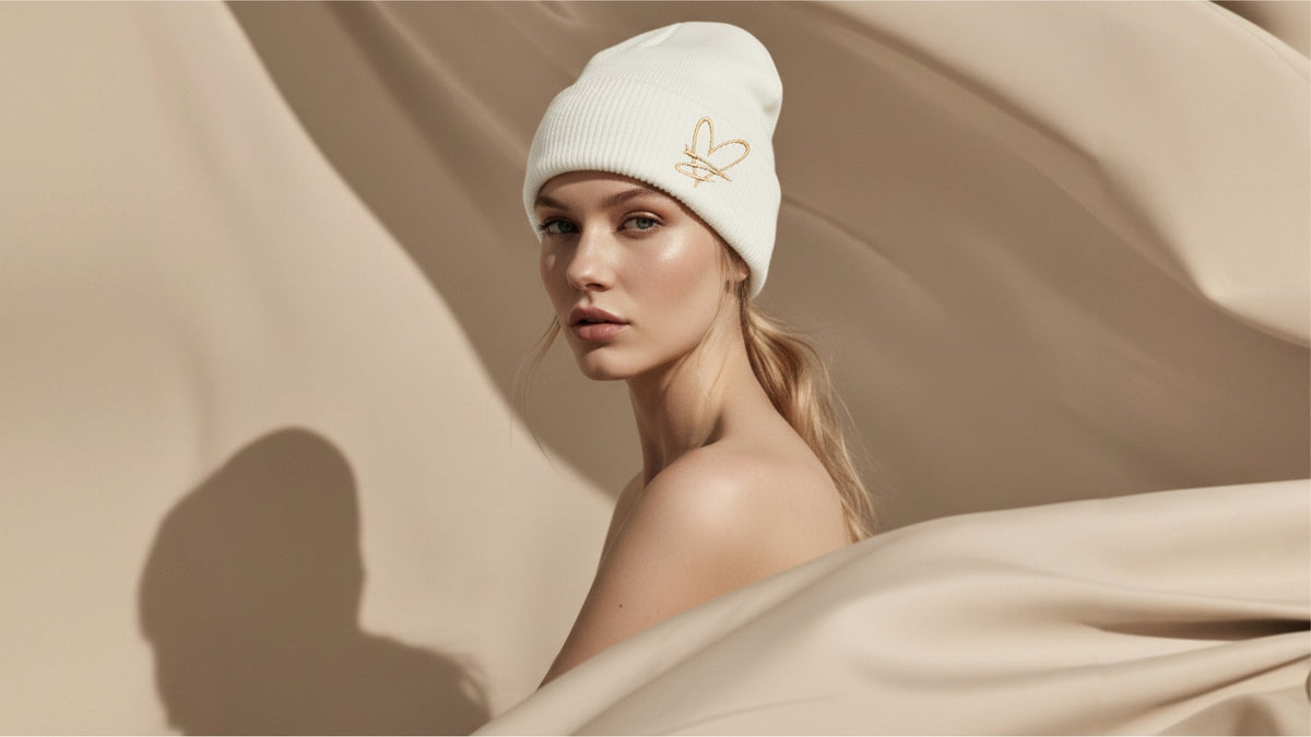Bonnet doublé satin – Blanc