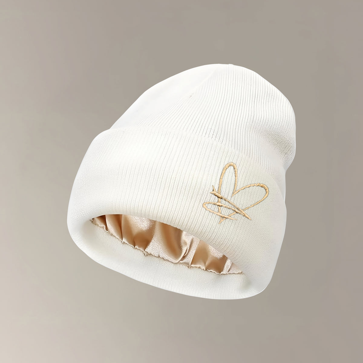 Bonnet doublé satin – Blanc