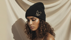Bonnet doublé satin – Noir