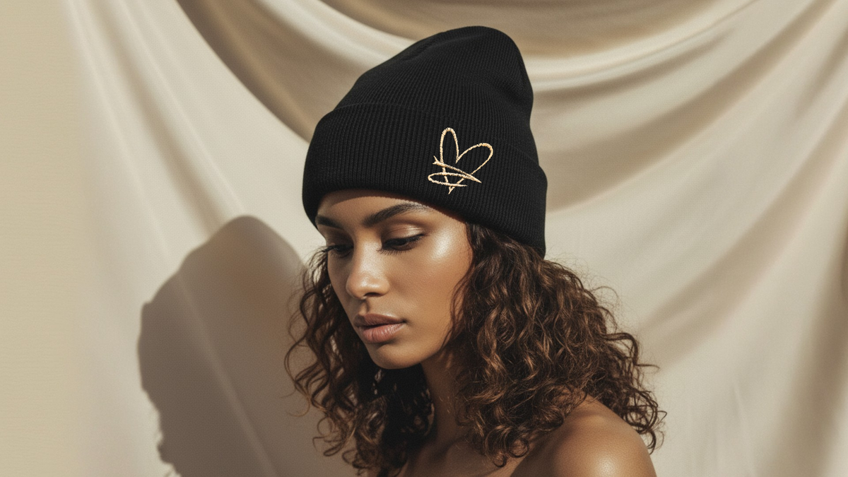 Bonnet doublé satin – Noir