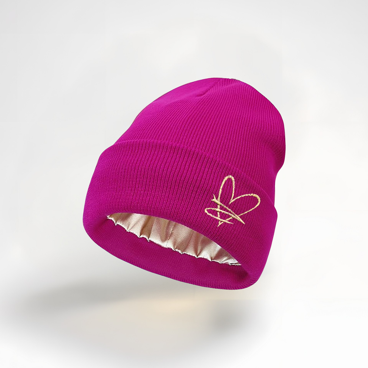 Bonnet doublé satin – Rose