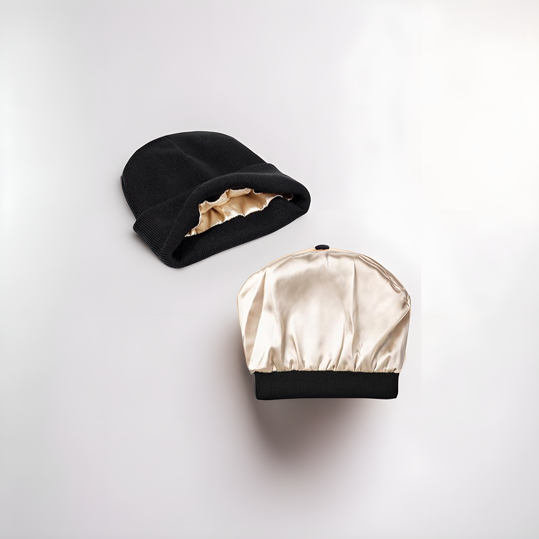 Bonnet doublé en satin